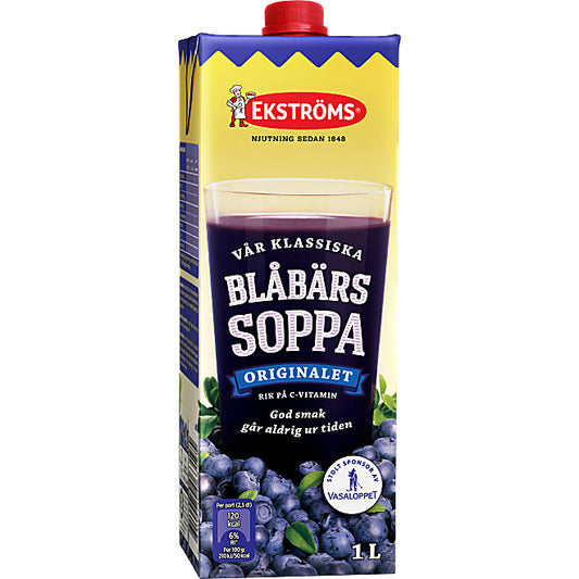 Blåbärssoppa Ekströms. 1 l.