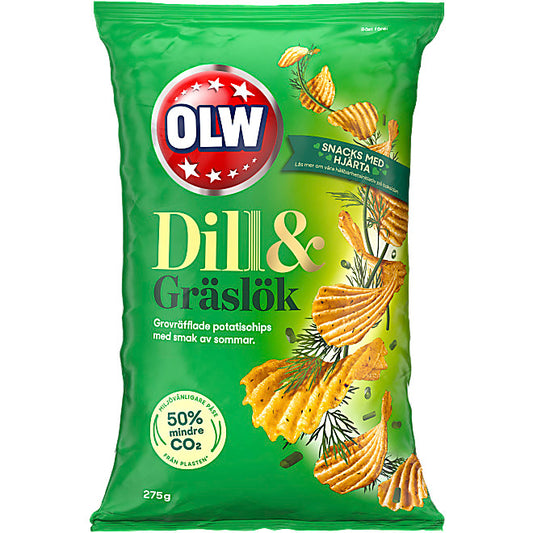 Chips Dill & Gräslök OLW. 275 g.