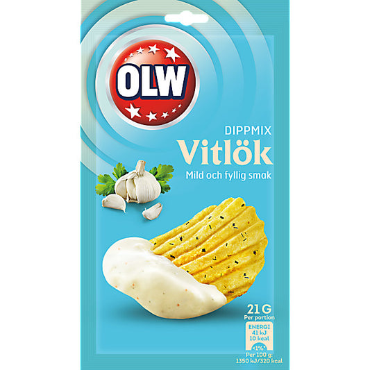 Dippmix Vitlök OLW. 21 gram.