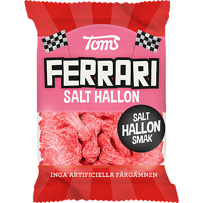 Ferrari Salt Hallon Toms. 120 g.