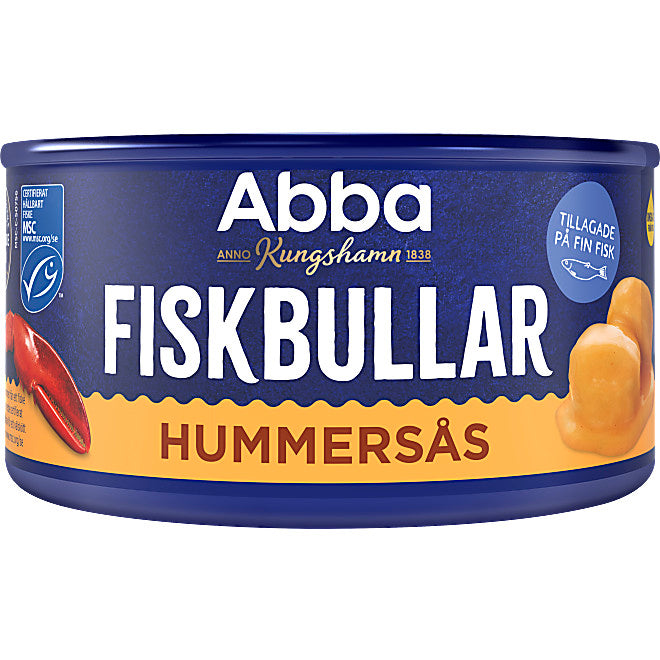 Fiskbullar Hummersås Abba. 375 g.