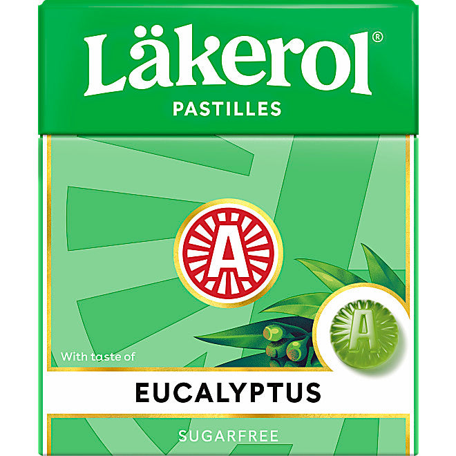 Halstabletter Eucalyptus Läkerol. 25 g.