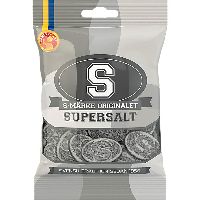 S-Märke Supersalt Candypeople. 80 g.