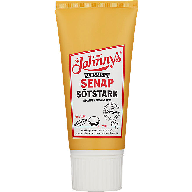 Senap Söt & Stark Johnnys. 200 g.